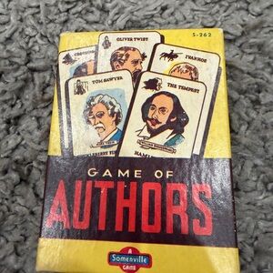 Vintage Game of Authors Card Game 1930